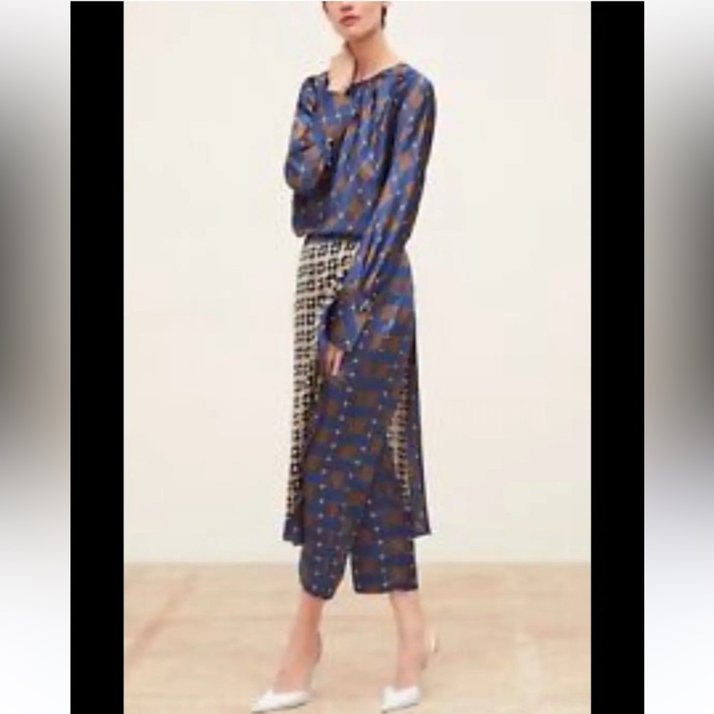 Zara Wrap Style Dress Pants - Geometric Pattern S - Picture 3 of 9